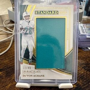 Panini Immaculate Collection De'Von Achane Jersey Card